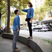 情侣真人头像高清大图 走进你的梦里面