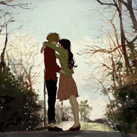 亲吻微信卡通头像