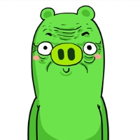 一男一女卡通老人情侣头像