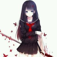 二次元高冷女生头像 希望你能找到更美的风景