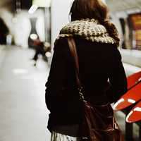 围巾女生头像 高清好看的戴围巾女生头像图片