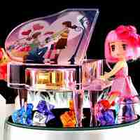 创意的水晶球音乐盒头像图片