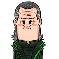 一男一女卡通老人情侣头像