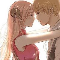 温暖的动漫情侣头像 你的爱多温暖