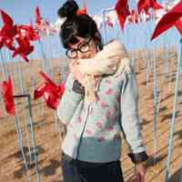 围巾女生头像 高清好看的戴围巾女生头像图片