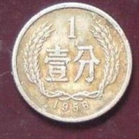 一分钱硬币头像图片