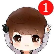 鹿晗卡通强迫症头像 右上角加1