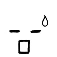 简单线条组成的心情表达喜怒哀乐