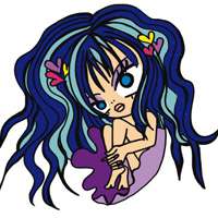 微博头像卡通女 各种风格的都有