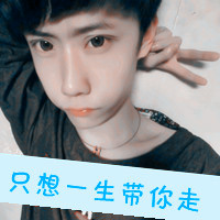 一男一女带字的剪刀手情侣微信头像图片