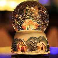创意的水晶球音乐盒头像图片