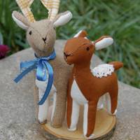 可爱成双成对的毛绒玩具情侣头像