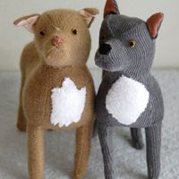 可爱成双成对的毛绒玩具情侣头像