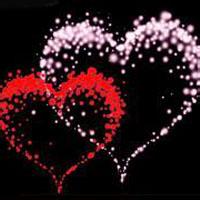 好看有创意的可爱头像两颗心