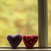 好看有创意的可爱头像两颗心