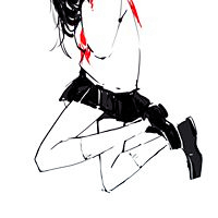 只有腿的日漫女头像