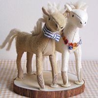 可爱成双成对的毛绒玩具情侣头像