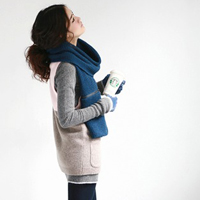 围巾女生头像 高清好看的戴围巾女生头像图片