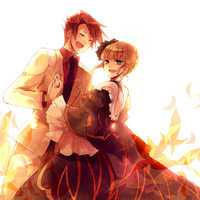 男女两人在一起的微信情侣动漫头像