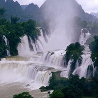 山水瀑布头像 山水瀑布流心间
