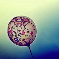 适合微信用的唯美气球图片头像