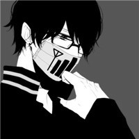 戴口罩动漫冷酷男头像