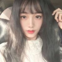披发的少女头像 长发披肩的柔情少女