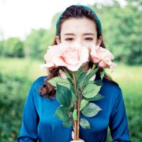 微信头像女捧花_我是等浇水的情花