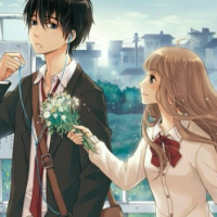 微信头像情侣动漫一对 清纯甜蜜小情侣