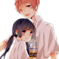 男女两人在一起的微信情侣动漫头像