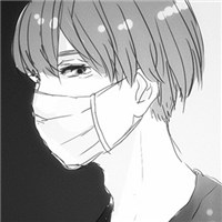 戴口罩动漫冷酷男头像