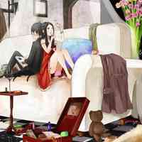 男女两人在一起的微信情侣动漫头像