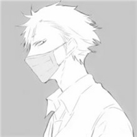 戴口罩动漫冷酷男头像