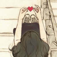 简约动漫爱情头像