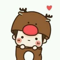 一男一女可爱的卡通情侣头像图片