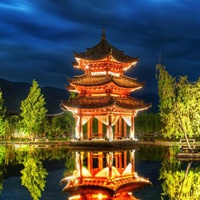 流光溢彩风景头像 光线美