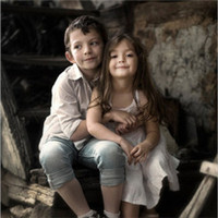 温馨又浪漫的小孩子情侣