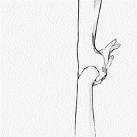 两双手牵手的黑白卡通头像