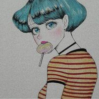 短发动漫女生头像 我的个性请你仔细的剖