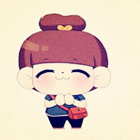 卡通情侣头像一男一女分开的两张