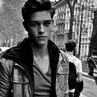 好看的微信头像黑白男生帅气