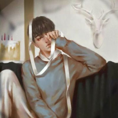 微信男生动漫忧郁头像