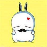 韩国卡通萌星眯着眼的流氓兔微信头像