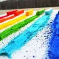 唯美彩虹色静物头像