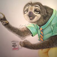 疯狂动物城树懒头像图片高清版 