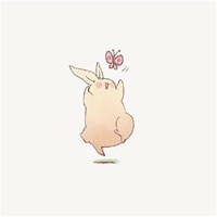 胖胖的可爱小兔子卡通图片头像