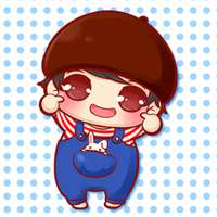 超萌卡通情侣头像一男一女