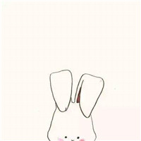 可爱的卡通兔子情侣头像图片