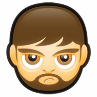 留胡子成熟卡通大叔头像图片