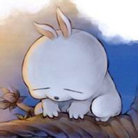 韩国卡通萌星眯着眼的流氓兔微信头像